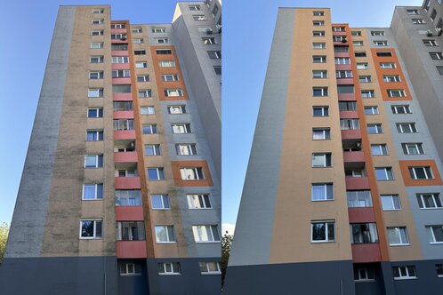 Obnova fasády bytového domu od nečistôt