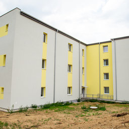Výstavba bytového domu po dokončení Nemčice