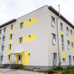 Výstavba bytového domu po dokončení Nemčice